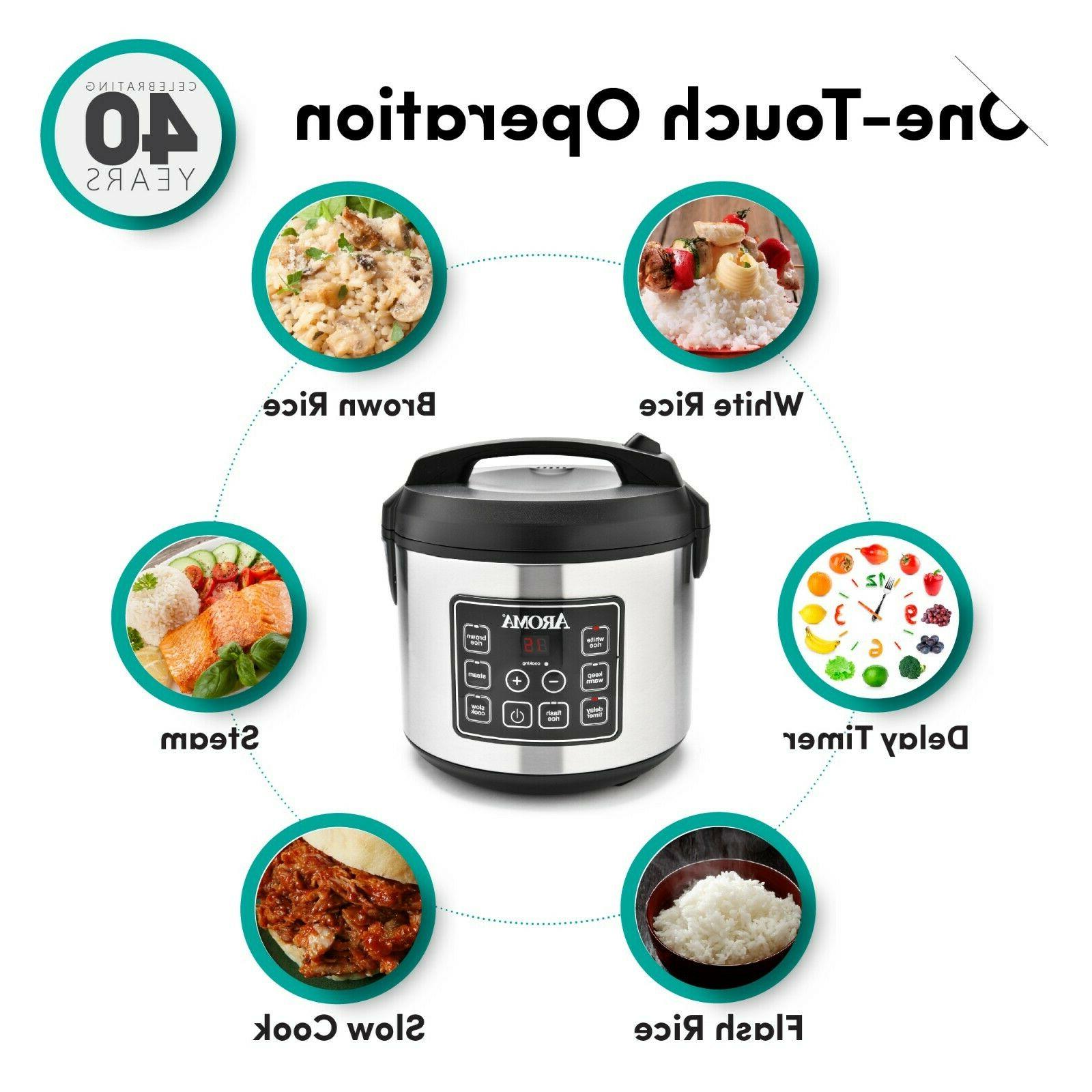 Aroma 20-Cup Programmable Rice & Grain Cooker and